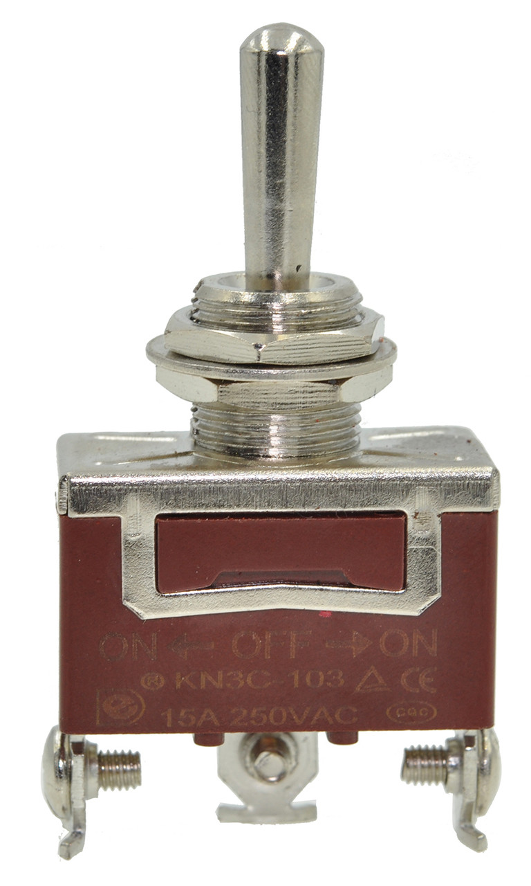 Тумблер KN (3) C-103 ON-OFF-ON (3pin) 15A 250VAC Daier