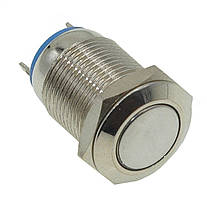 Кнопка антивандальная d14mm різьблення 12mm h18mm 2 контакти, фото 4