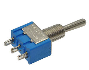 Тумблер MTS-103 ON-OFF-ON (3 pin) 6A 250VAC Daier, фото 1