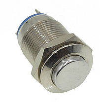 Кнопка антивандальная d14mm різьблення 12mm h20mm 2 контакти, фото 4