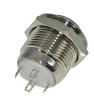Кнопка антивандальная d18mm різьблення 16mm h20mm 4 контакти індикація, фото 5