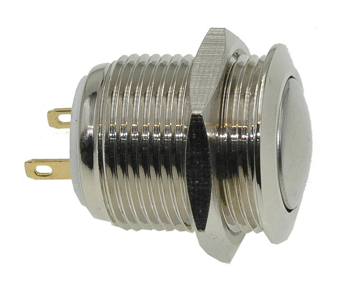 Кнопка антивандальная d18mm різьблення 16mm h21mm 2 контакти