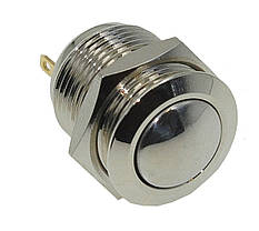 Кнопка антивандальная d18mm різьблення 16mm h21mm 2 контакти, фото 4