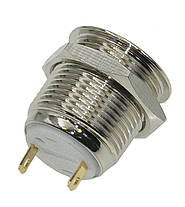 Кнопка антивандальная d18mm різьблення 16mm h21mm 2 контакти, фото 5