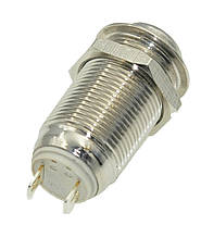 Кнопка антивандальная d14mm різьблення 12mm h25mm 2 положення 2 контакти, фото 5