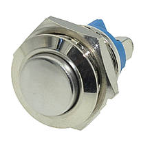 Кнопка антивандальная d18mm різьблення 16mm h25mm 2 контакти під гвинт, фото 4