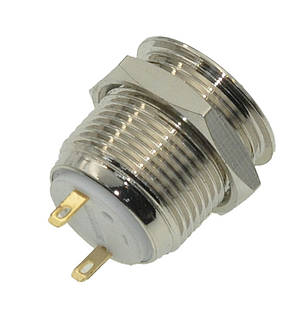 Кнопка антивандальная d18mm різьблення 16mm h19mm 2 контакти, фото 4