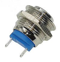 Кнопка антивандальная d18mm різьблення 16mm h21mm 2 контакти, фото 5