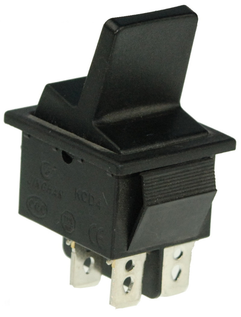 Тумблер 2 положення 4 контакти пружина 25*31 mm 16A