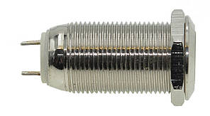 Кнопка антивандальная d14mm різьблення 12mm h25mm 2 положення 2 контакти