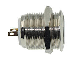 Кнопка антивандальная d18mm різьблення 16mm h19mm 2 контакти