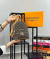 Рюкзак маленький коричневый женский Louis Vuitton Multi Луи Витон Люкс качество