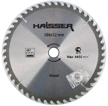 Пиляльний диск для дерева Haisser 300х32 48 зуб — 1 шт., фото 2
