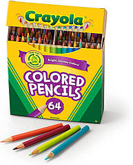 Набір кольорових олівців Crayola Colored Pencils 64 шт. 33644