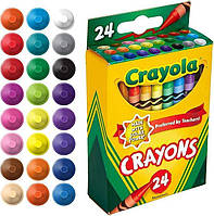 Мелки для рисования цветные, восковые Crayola 24 шт. 71662