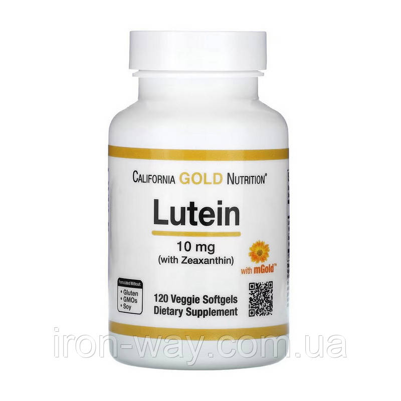 California Gold Nutrition Lutein 10 mg with Zeaxanthin (120 softgels)