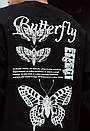Світшот із принтом метеликів Staff butterfly oversize fleece, фото 4