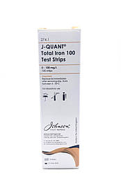 Тестові Смужки на залізо до 100 ppm JTP J-QUANT Iron 100 (100 шт)
