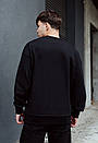 Базовий чорний світшот Staff black original oversize fleece, фото 3