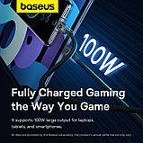Дата кабель Baseus Unbreakable Series Fast Charging Type-C to Type-C 100 W 1 m (P10355800111-0), фото 6