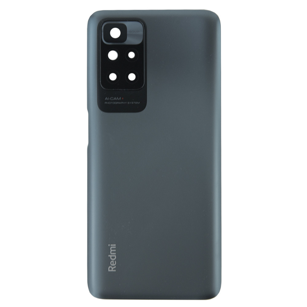 Задня частина корпусу Xiaomi Redmi 10 / Redmi 10 Prime Carbon Gray (з склом камери), фото 1
