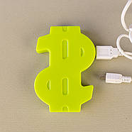Хаб USB Долар розгалужувач (зелений), фото 4