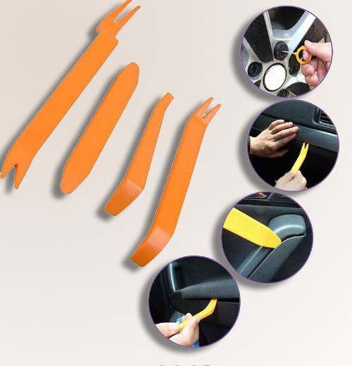 Набір інструментів для зняття обшивки, пластику та кліпс в салоні автомобіля, фото 1