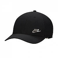 Головной убор Nike Dri-FIT Club Structured Metal Logo Cap Black/MetSlv Доставка від 14 днів - Оригинал