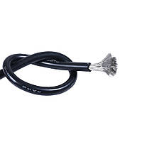 Провод силиконовый 4 AWG - 25 кв. мм (5000х0,08) 1 м Чёрный