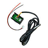 Термометр цифровий вбудований із датчиком DS18B20 -55 °C ~125 °C червоний 4-28В, фото 2