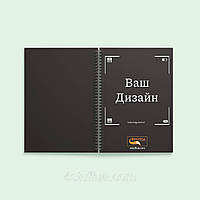 Блокнот на пружине A5 "4SU_NBA5SSC_0001", 50 листов, картонная обложка с ламинированным покрытием. В клетку