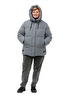 Куртка женская зимняя на экопухе. Качество класс! Цвет серый. Размер 50-60.