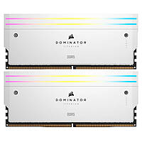 Модуль памяти для компьютера DDR5 32GB (2x16GB) 6000 MHz Dominator Titanium RGB White Corsair