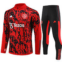 Детский футбольный костюм Манчестер Юнайтед Adidas 2023-2024 Black/Red Camo камуфляж 135-145 см (3520)