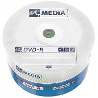 Диск DVD MyMedia DVD-R 4.7GB 16X Wrap MATT SILVER 50шт (69200)