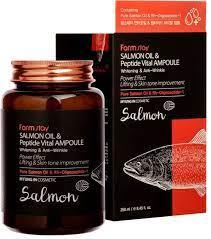 Farmstay Salmon Oil & Peptide Vital Ampoule Ампульна сироватка з лососевим маслом і пептидами 250 мл