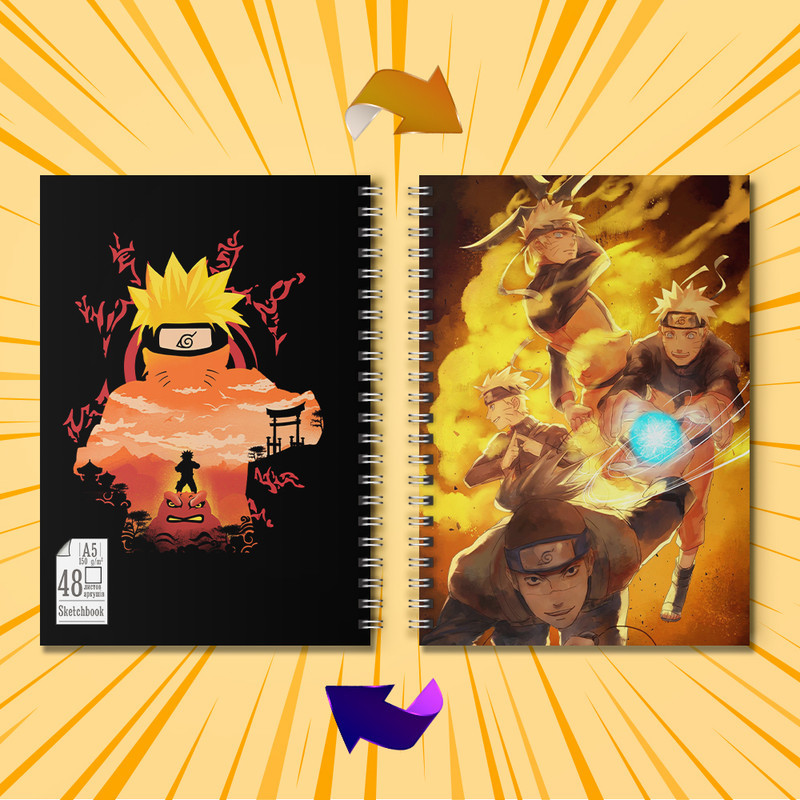 Скетчбук  А5 48 л. 150 гр.м² Naruto 001
