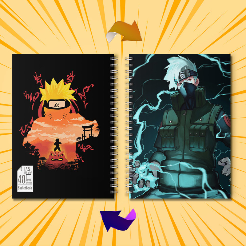 Скетчбук А5 48 л. 150 гр.м² Naruto 004