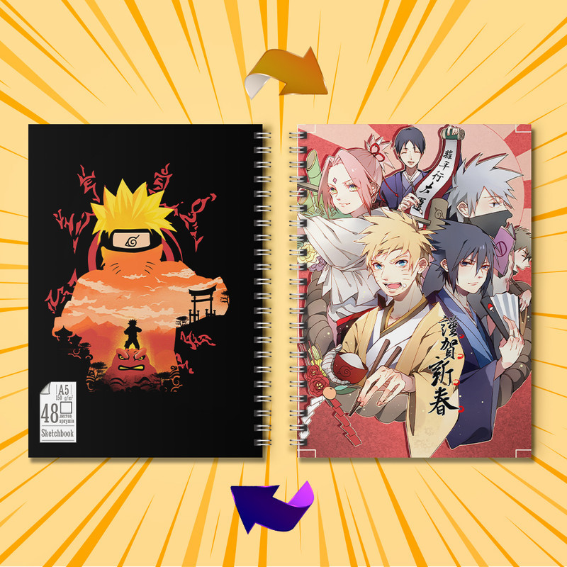 Скетчбук  А5 48 л. 150 гр.м² Naruto 006