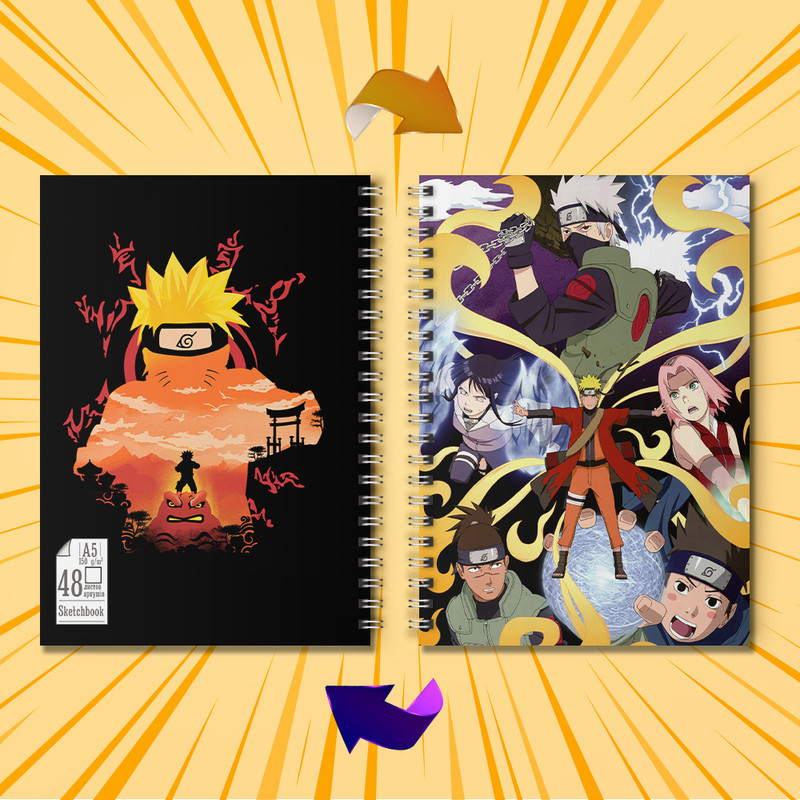 Скетчбук  А5 48 л. 150 гр.м² Naruto 016