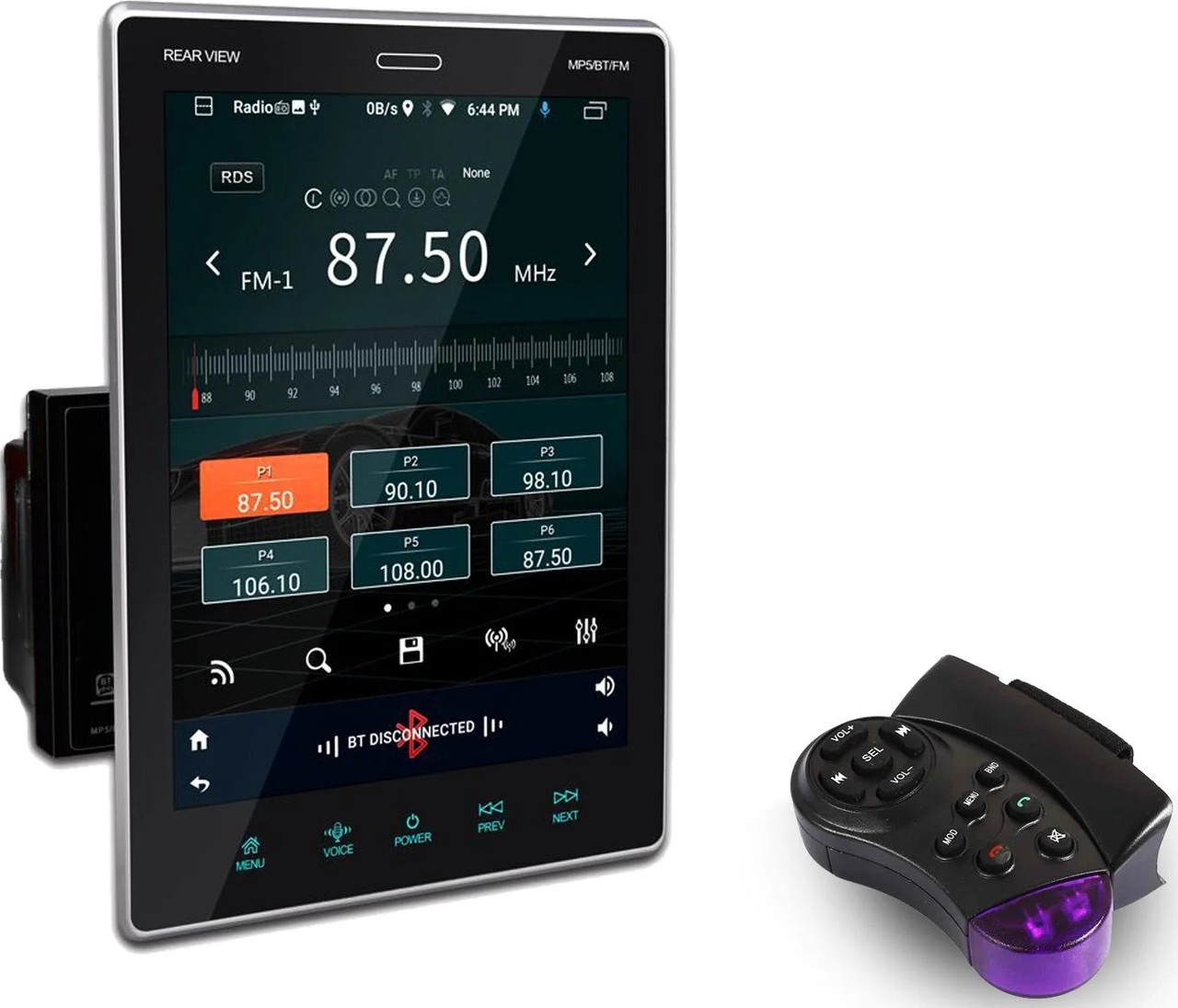 2din Автомагнітола Pi-908 9.5" Екран Tesla Style /4Ядра/1Gb Ram/Android