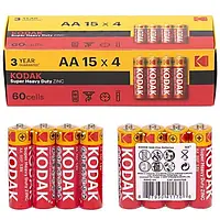 Батарейки пальчиковые Kodak Super Heavy Duty AA R6P 1.5V Zink