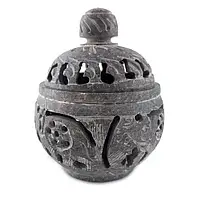 Декоративний свічник із мильного каменю