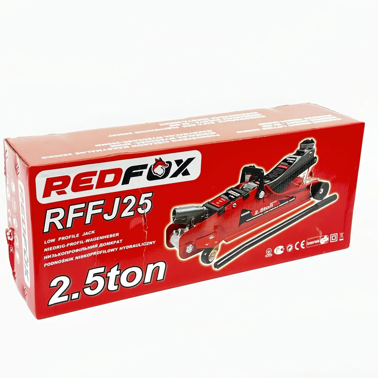 Домкрат гидравлический подкатной RED-FOX RFFJ25 2500 кг - фото 4 - id-p2025291306