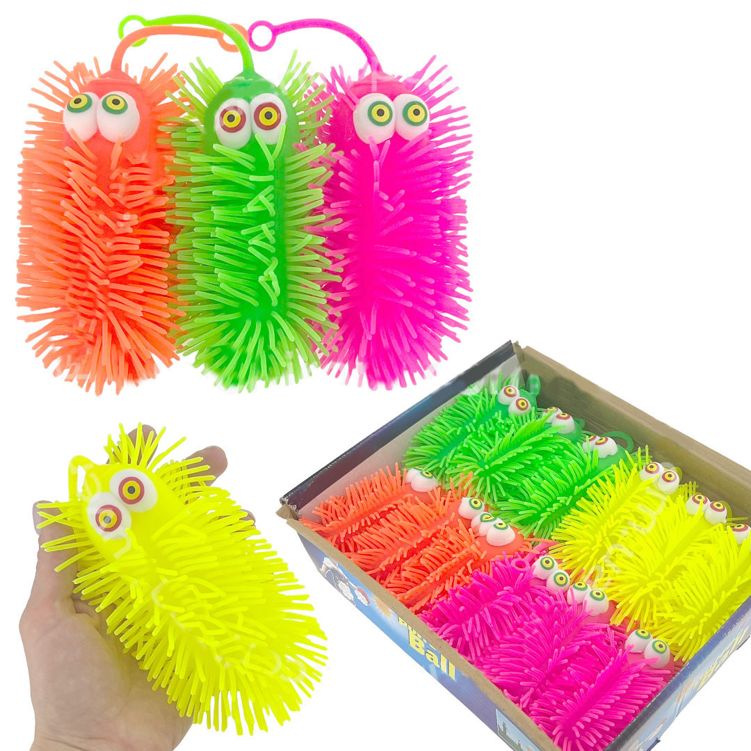 Іграшка-антистрес Гусень 12 шт., фото 1