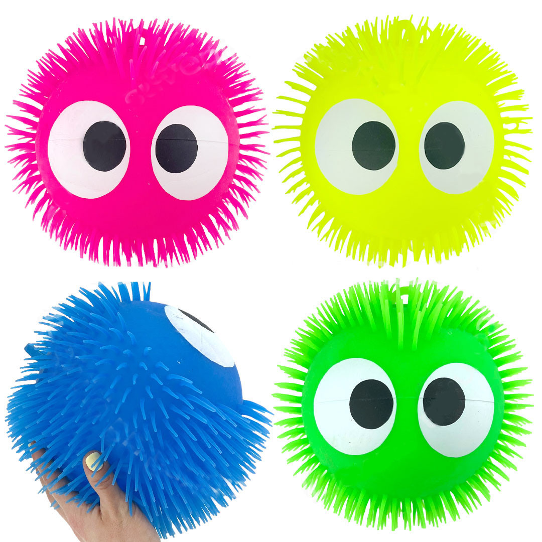 Яскрава світна іграшка Їжачок із великими очима 6 шт., фото 1