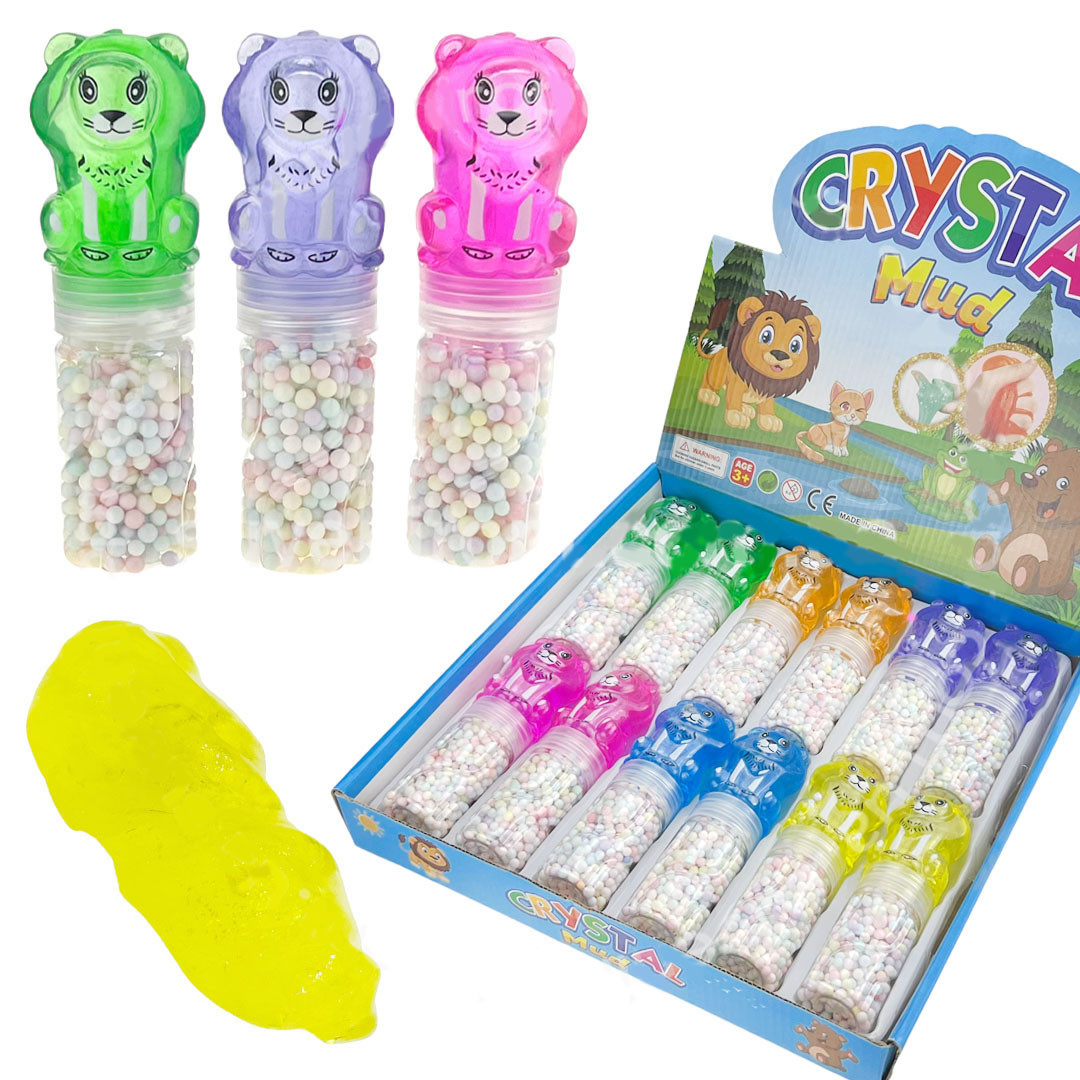 Слайм дитячий для рук Левеня з пінопластом 12 шт., фото 1