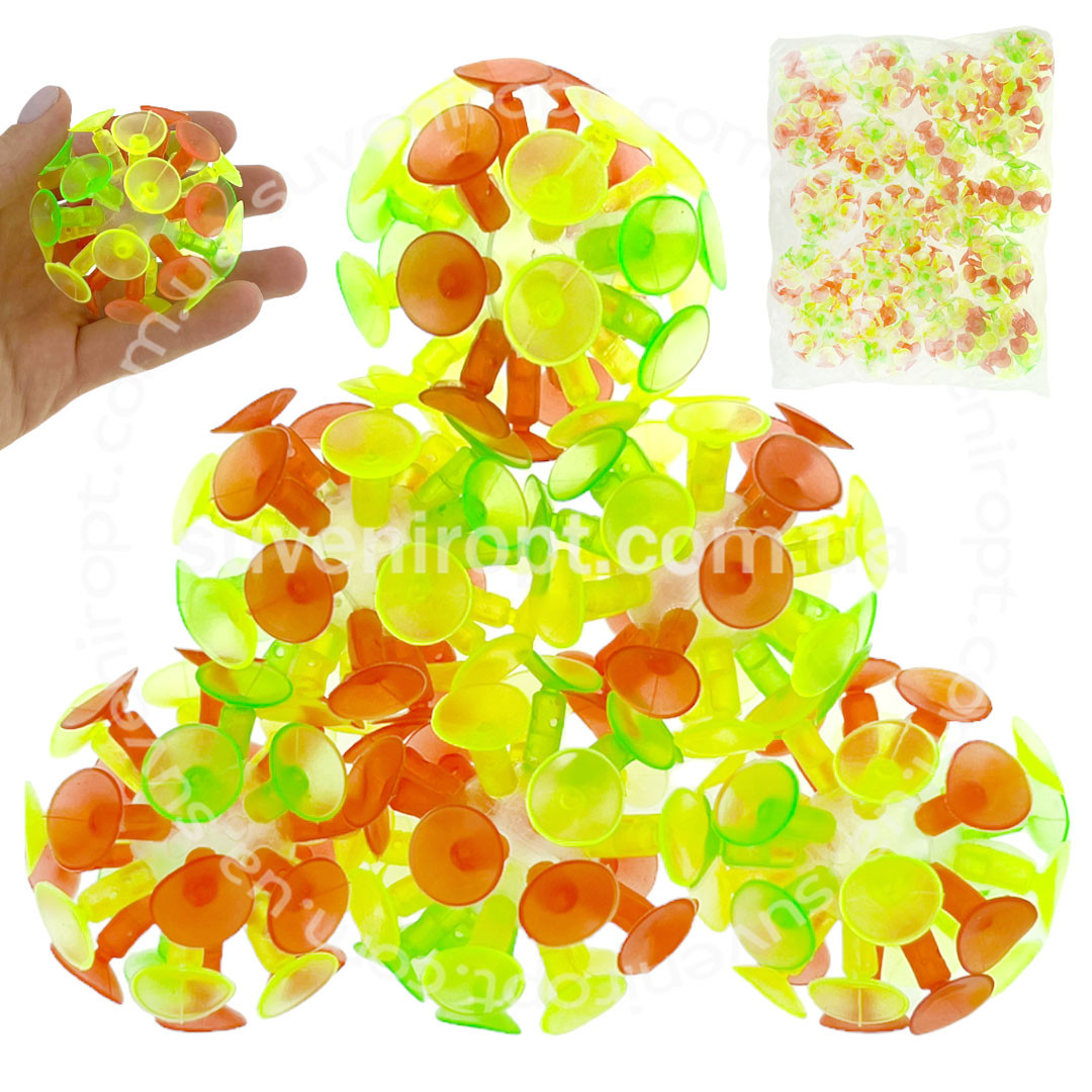 Дитячий антистрес із присосками 20 шт., фото 1