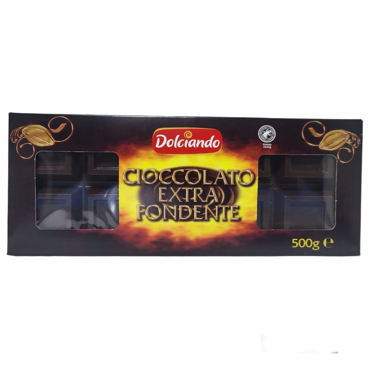 Чорний шоколад Dolciando Cioccolato Extra Fondente 500g, фото 1