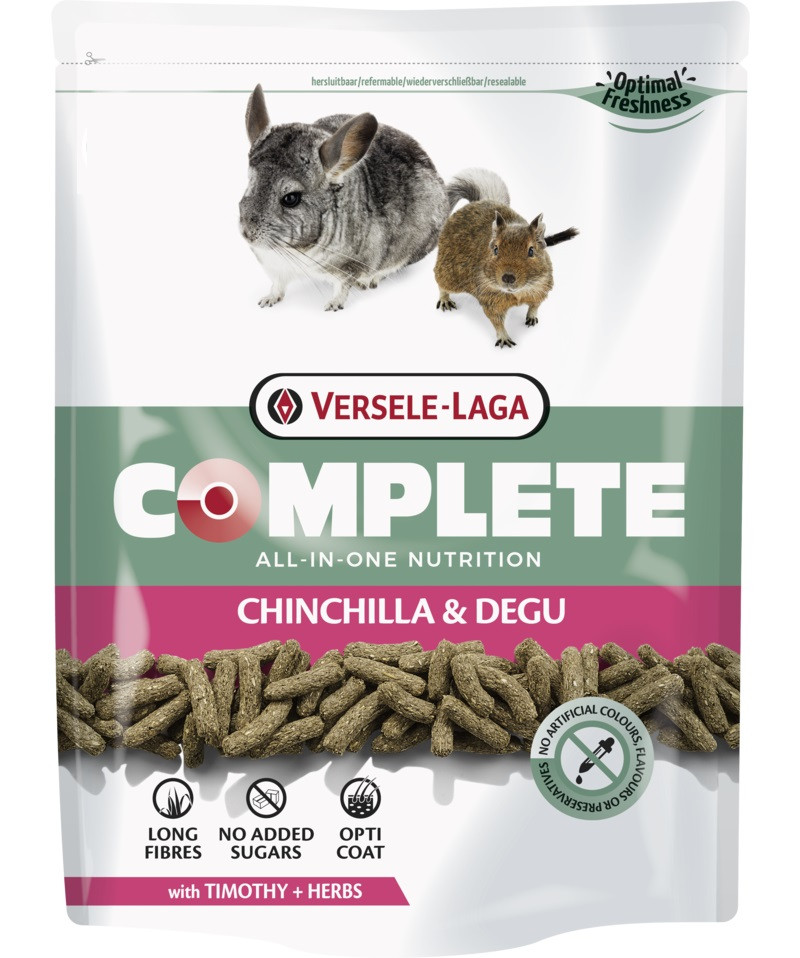 Versele-Laga Complete Chinchilla & Degu ВЕРСЕЛЕ-ЛАГА КОМПЛІТ ШИНШИЛА ДЕГУ корм для шиншил і дегу, фото 1